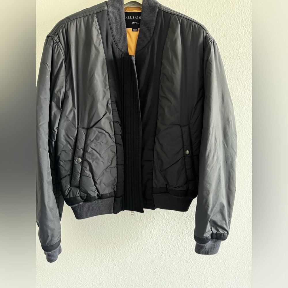 All Saints Dixie Bomber size small. Navy color.